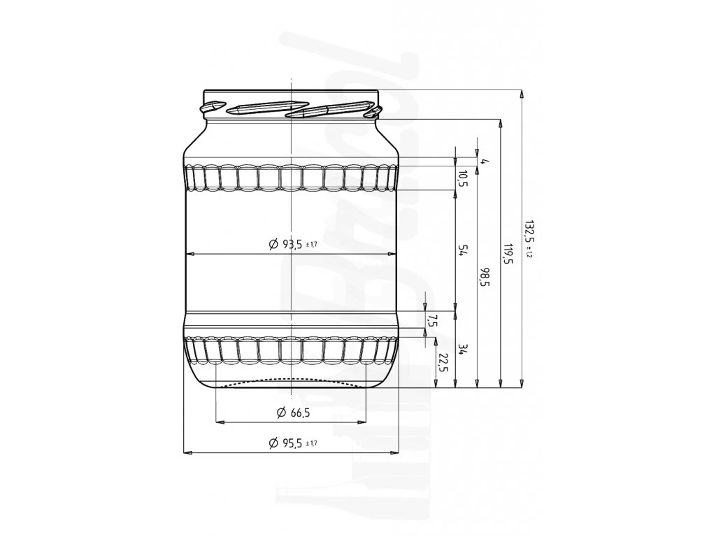 faceta pohar 720ml rozmery