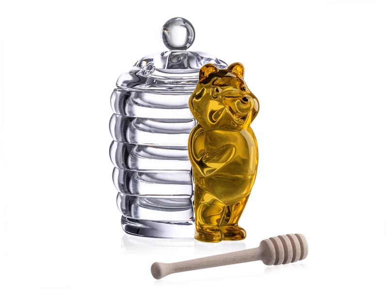 AURUM CRYSTAL Dóza na med MACKO jantárový AURUM CRYSTAL Dóza na med MACKO jantárový