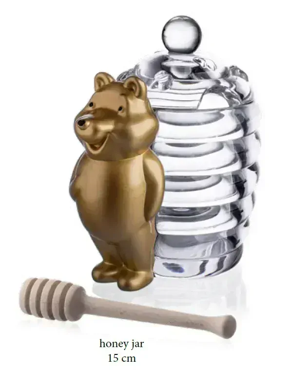 AURUM CRYSTAL Dóza na med MACKO zlatý AURUM CRYSTAL Dóza na med MACKO zlatý
